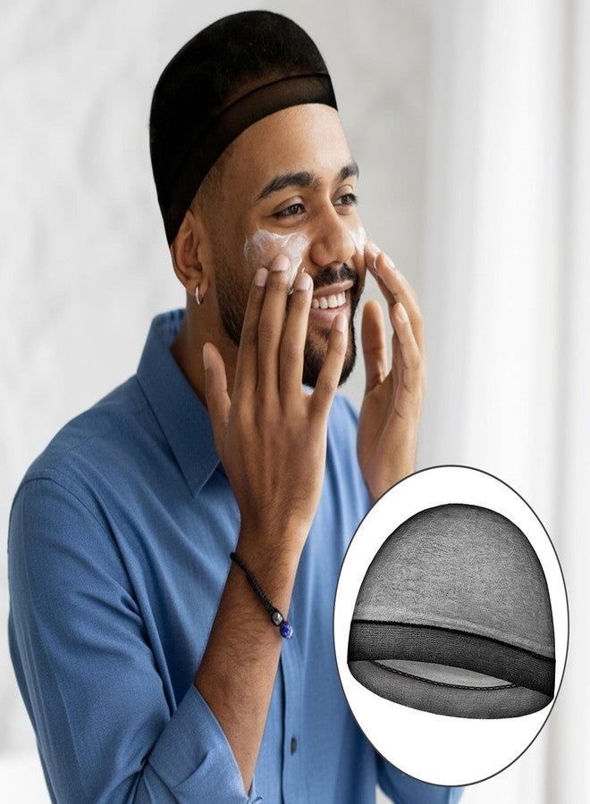 سيبا قبعة سيبا للرجال، 30 قطعة، قبعة شعر مستعار مرنة، شبكة شعر مطاطية، قبعات جوارب للرجال البالغين، مريحة وجيدة التهوية للارتداء لفترات طويلة، أسود - Image 4